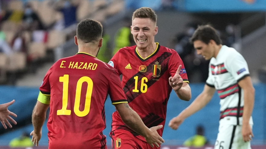 Thorgan Hazard lập siêu phẩm, Bỉ biến Bồ Đào Nha thành cựu vương EURO